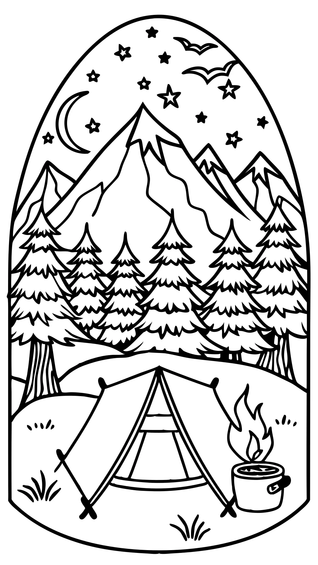 camping coloring pages